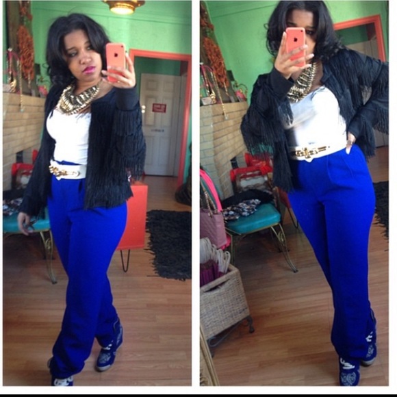 BB Dakota Jackets & Blazers - BB Dakota Fringe Flapper Open Front Jacket